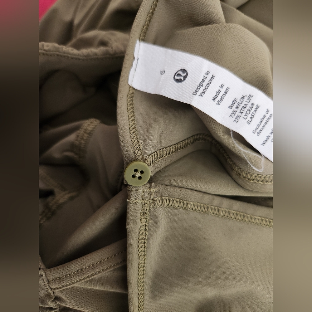 Lululemon Lightweight High-Neck Romper Size 6 Bronze Green - Picture 12 of 12